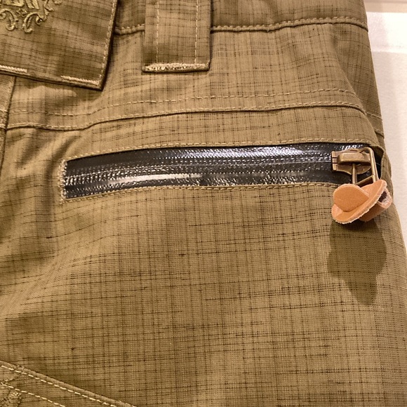Boys Medium Olive Green Against the Grain Allyance Snow board pants - Picture 7 of 16